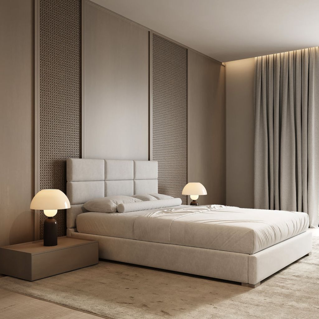 Curved headboard bespoke design